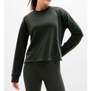 Athleta Seasoft Crewneck Sweatshirt Elm Size Small NWT